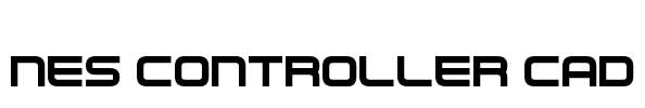 Nes Controller CAD Font Image