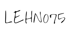 LEHN075 Font Image