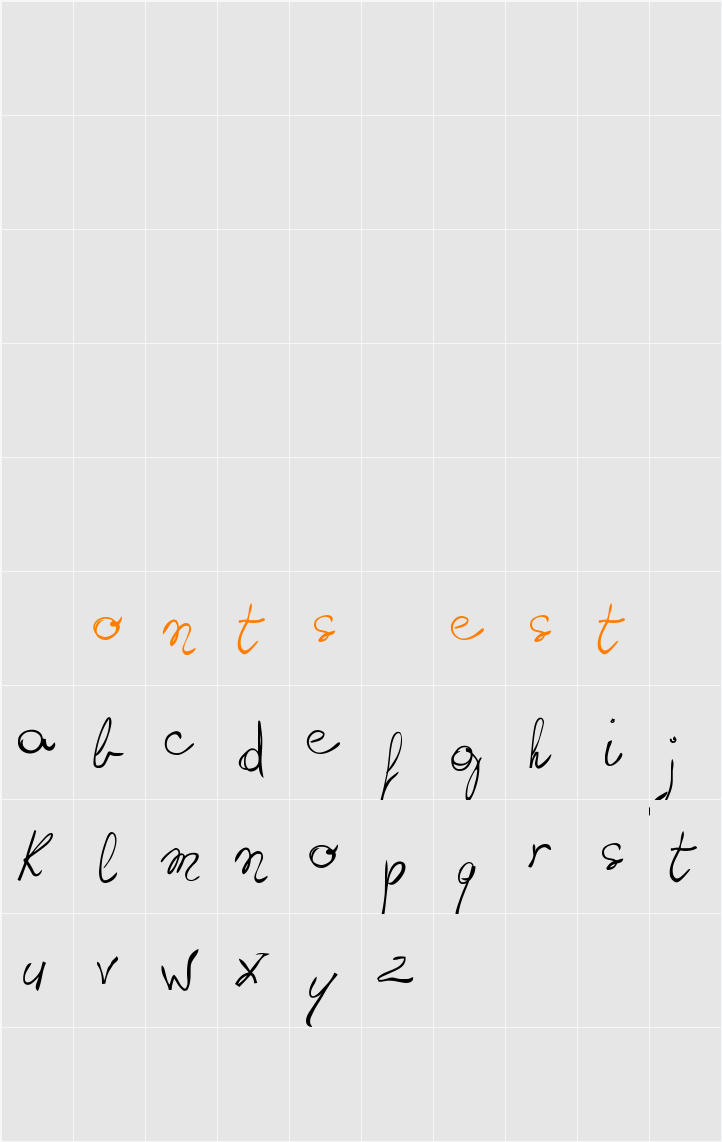 writing something by hand_FREE- Character Map