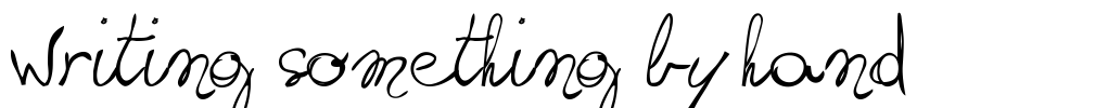 writing something by hand_FREE-