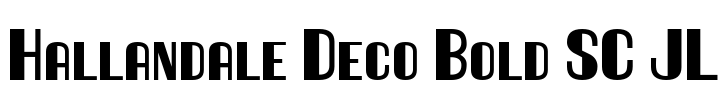 Hallandale Deco Bold SC JL