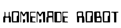 Homemade Robot Font Image