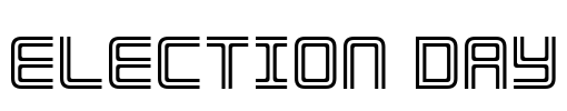 Election Day Font Image