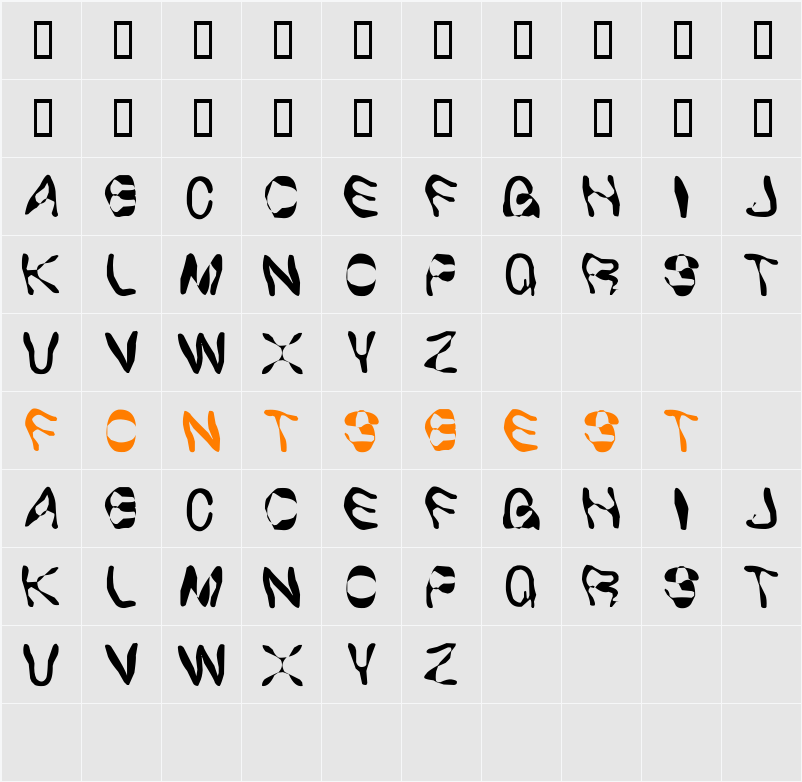 Overactive Bladder Character Map