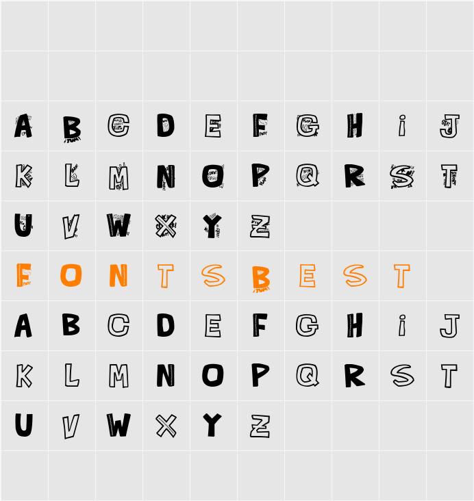 QUE FONTita! Character Map