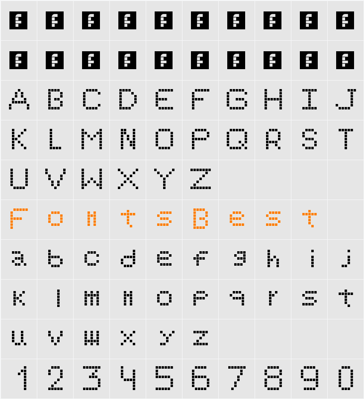 Simple S Character Map