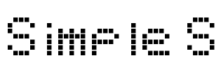 Simple S Font Image