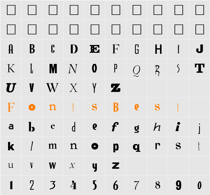 Ransom Character Map