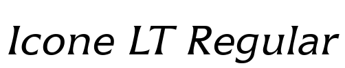 Icone LT Regular Font Image