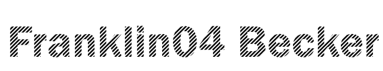 Franklin04 Becker Font Image