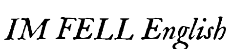 IM FELL English