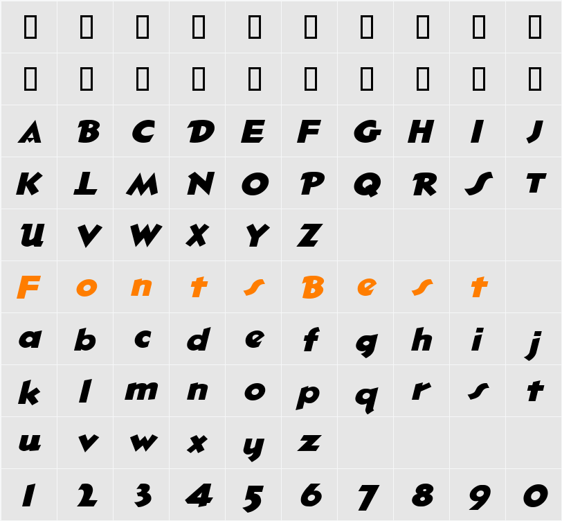 OleExtended Character Map