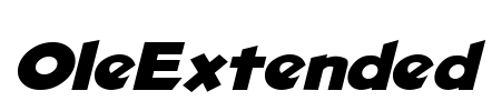 OleExtended Font Image