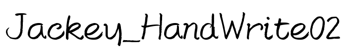 Jackey_HandWrite02 Font Image