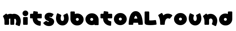 mitsubatoALround Font Image