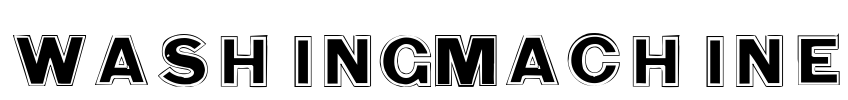 WashingMachine Font Image