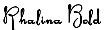 Rhalina Bold Font Image