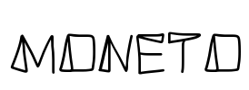 MONETO Font Image