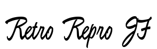 Retro Repro JF Font Image