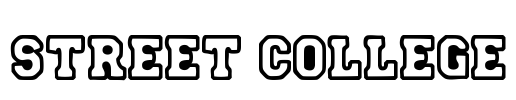 Street College Font Image