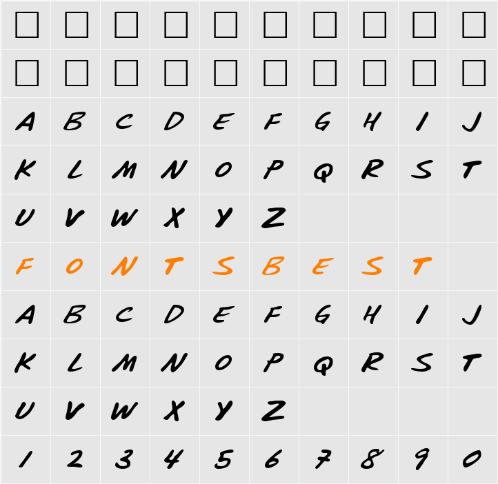 Untitled-1 Character Map