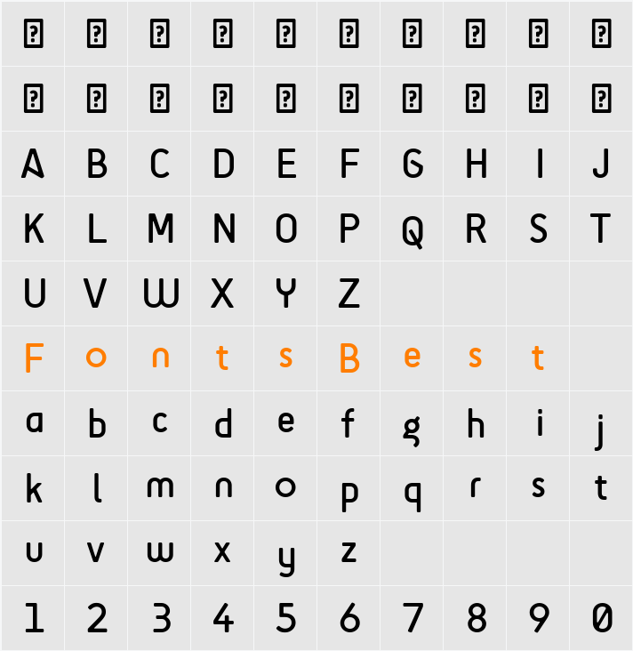 SciFly Character Map