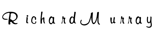 RichardMurray Font Image