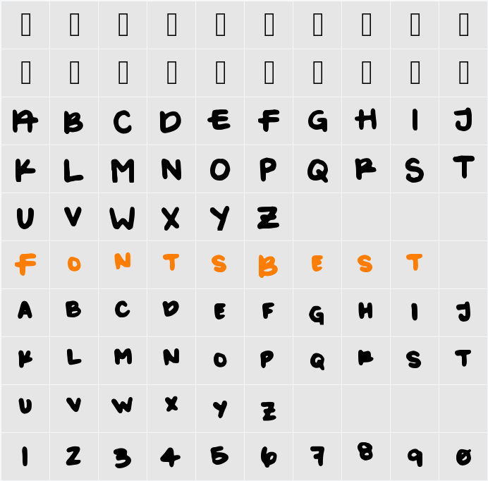 Kayla1 Character Map