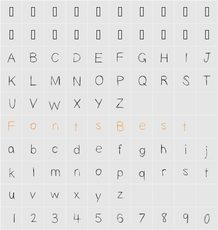 Slopness Character Map