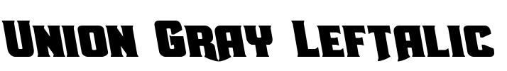Union Gray Leftalic
