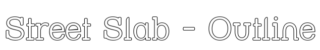 Street Slab - Outline