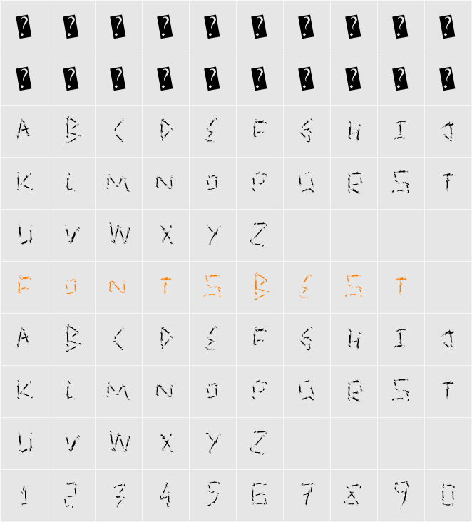 QuickSlash Character Map