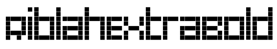 RiblahExtraBold Font Image