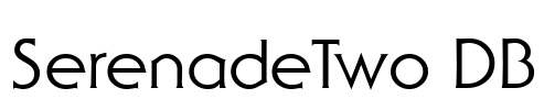 SerenadeTwo DB Font Image