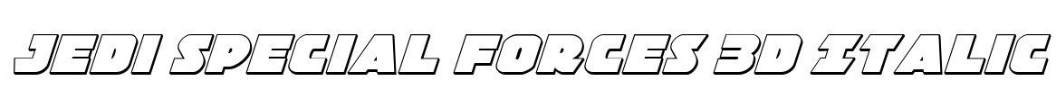 Jedi Special Forces 3D Italic