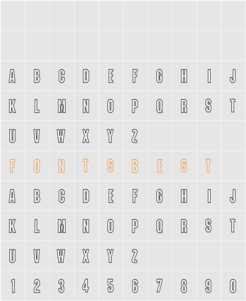 Machine-LightHC Character Map