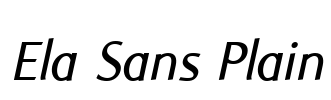Ela Sans Plain