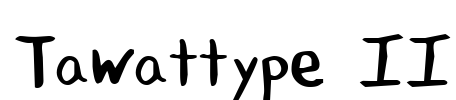 Tawattype II Font Image