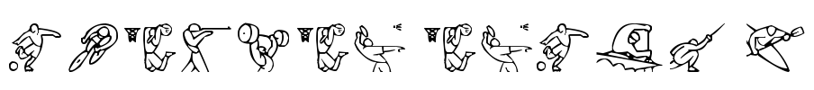 Olimpic Icons 1 Font Image