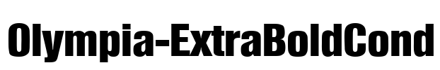 Olympia-ExtraBoldCond Font Image