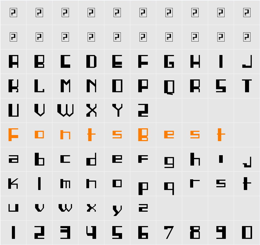 Linea Character Map