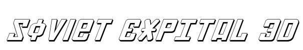 Soviet ExpItal 3D Font Image