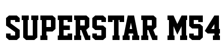 Superstar M54 Font Image
