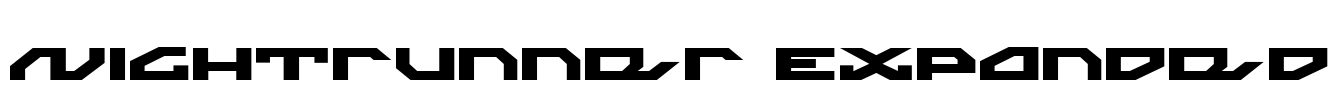 Nightrunner Expanded Font Image