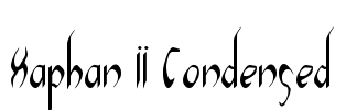 Xaphan II Condensed Font Image