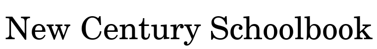 New Century Schoolbook