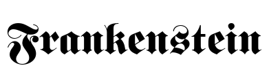 Frankenstein Font Image
