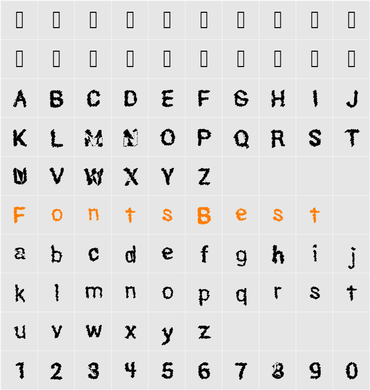 HEXOTO Character Map