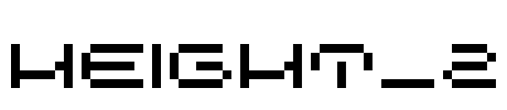 HEIGHT_2 Font Image