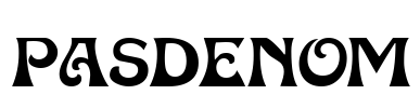 Pasdenom Font Image